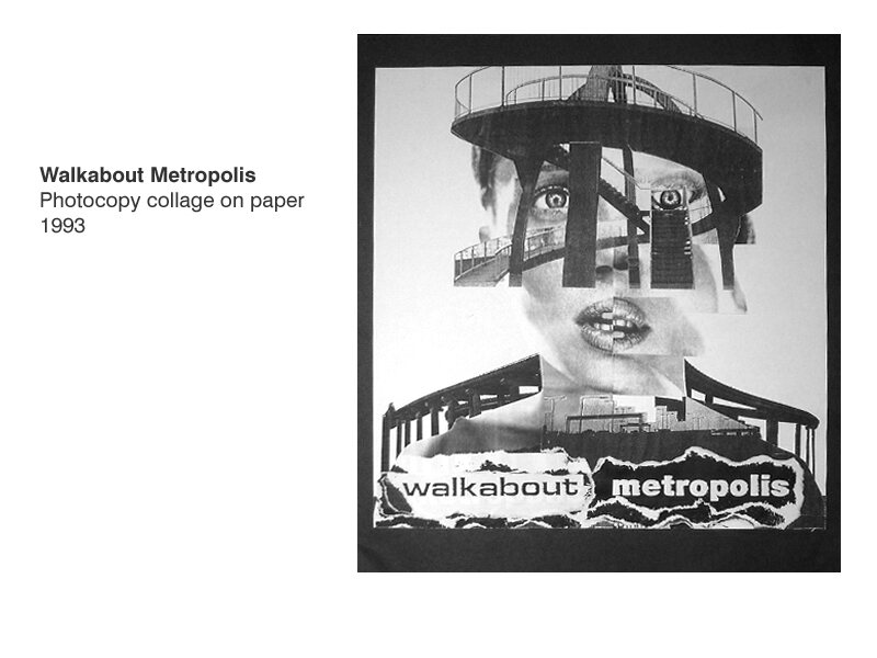 Walkabout Metropolis photocopy collage on paper, 1993